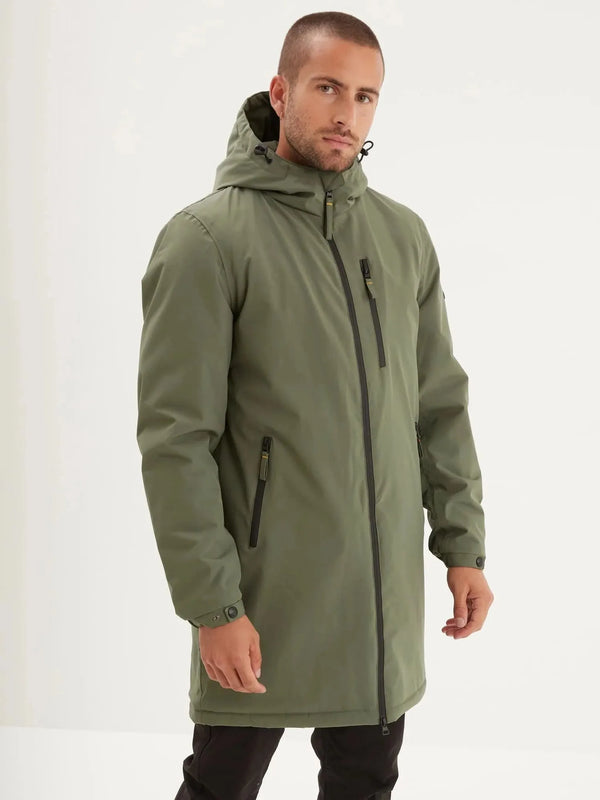 Daytona73 Veste Regen Sherpa — Khaki Green / Navy