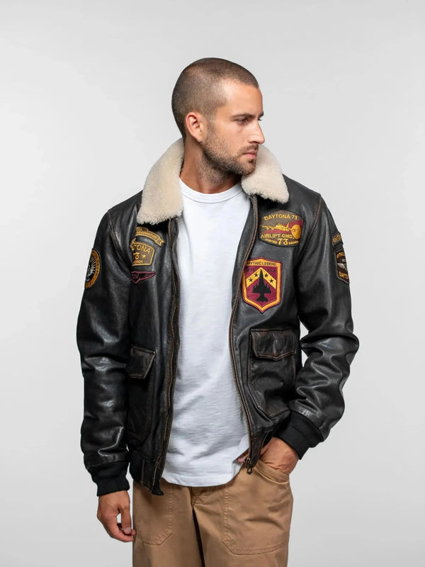 Daytona73 Veste Mock — Black