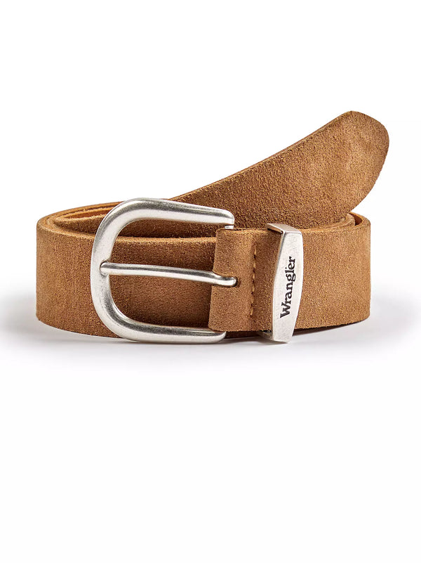Wrangler Ceinture Easy Belt — Brown Suede