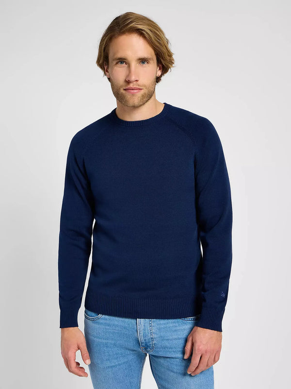 Lee Sweatshirt Clean Raglan — True Navy SS26