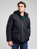 Lee Doudoune Hooded Short Puffer — Black