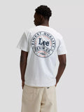Lee T-shirt Stamp Tee — Bright White SS26