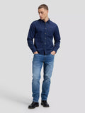 LEESURE SHIRT DRESS BLUES