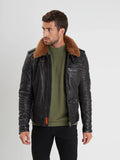 Daytona73 Veste Pirate Fur Lamb Ermis — Black