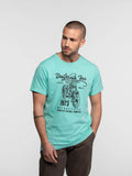 Daytona73 Sherbrooke Combed Cotton T-Shirt — Mint / Navy / White