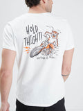 Daytona73 T-shirt Tiger Slub Cotton — White