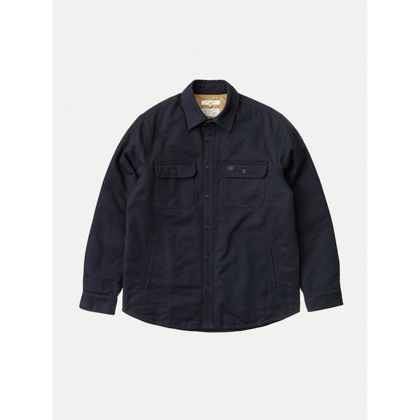 Nudie Jeans Glenn Padded Shirt — Navy