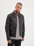 Daytona73 Veste Winstoner — Black / Cognac