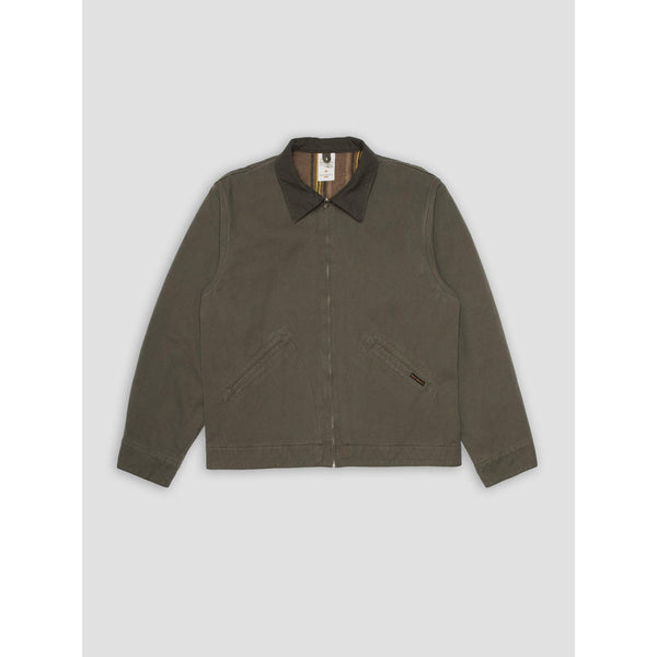 Nudie Jeans Blake Zip Jacket Duck Canvas — Green Homme-NUDIE JEANS-Industrie