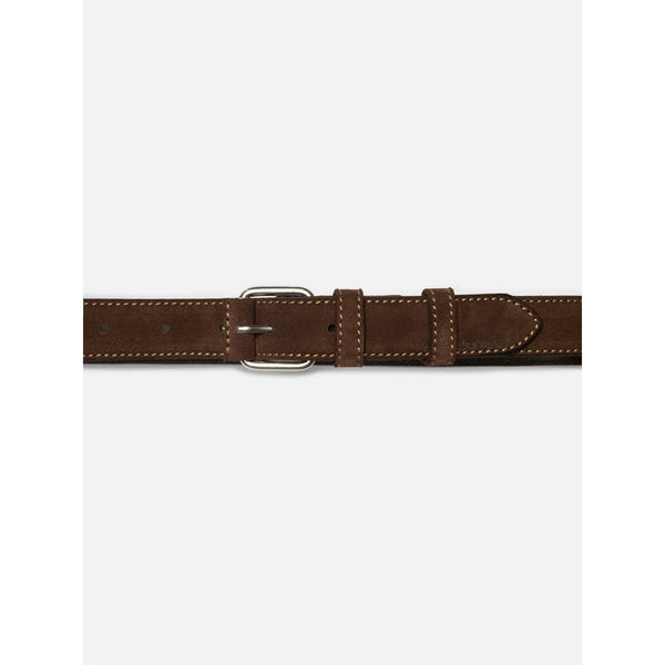 Nudie Jeans Dwayne Suede Belt — Dark Brown