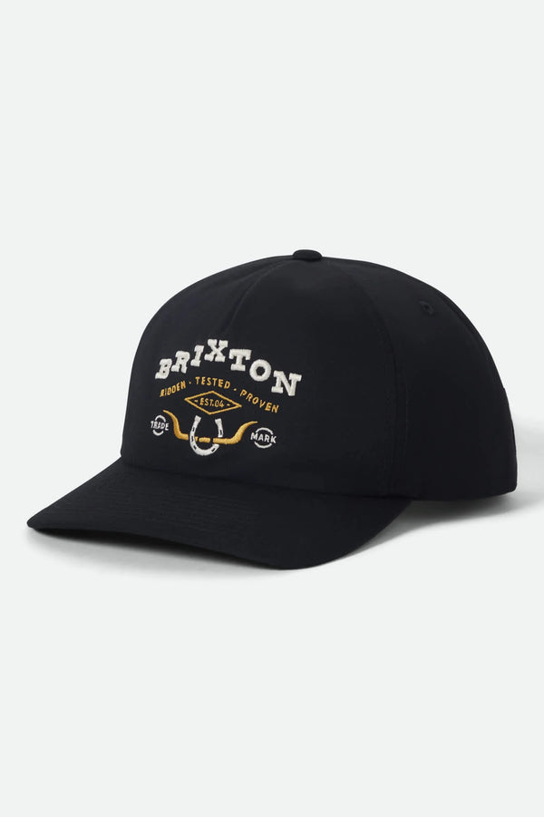 Brixton Beekman Snapback — Off White / Rust
