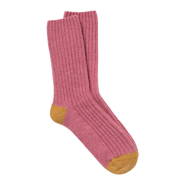 Royalties Paris Chaussettes Benjamin — Wild Rose / Tomette / Maritime