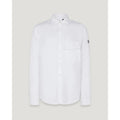 Belstaff Scale Shirt — White / Dark Ink / Aloe