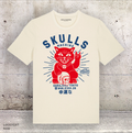Skulls Machine T-shirt Luckycat — Raw