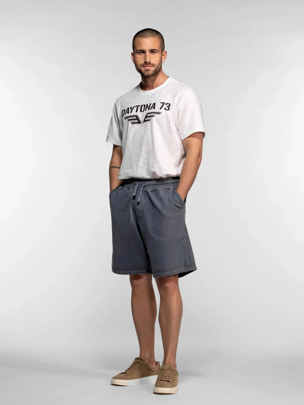 Daytona73 Short Beckett Cross Terry — Basalt / Natural