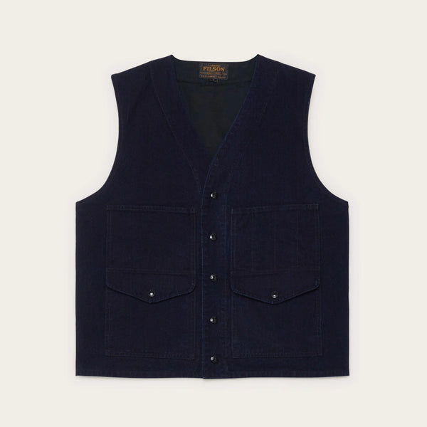 Filson Gilet Dry Tin Indigo Vest — Indigo