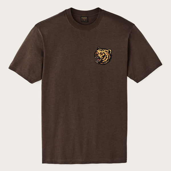 Filson T-shirt SS Frontier Graphic — Dark Brown / Any Weather