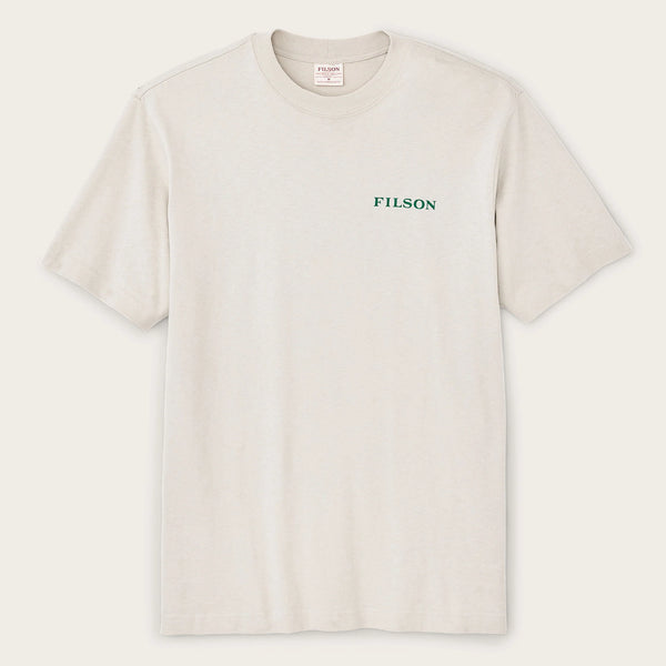 Filson SS Frontier Logo T-Shirt — Cliff Gray/Scenic Mark