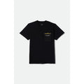 Brixton Goodyear Pocket Tee — Black Homme