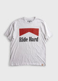Iron and Resin Ride Hard Tee — White Homme