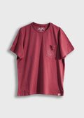 Iron and Resin Rodeo Pocket Tee — Marsala / Natural Homme