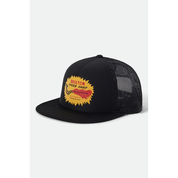 Brixton Mavis MP HP Trucker Hat — Black / Black