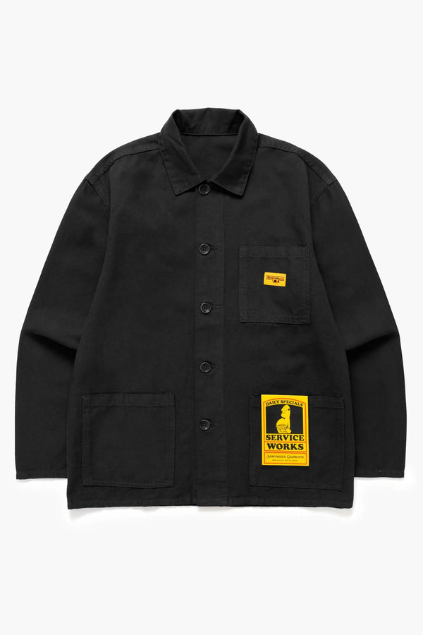 Service Works Veste Canvas Coverall — Black