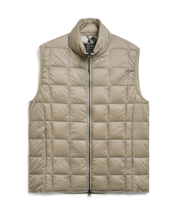 Taion Gilet Col Haut Double Zip — Multicoloris