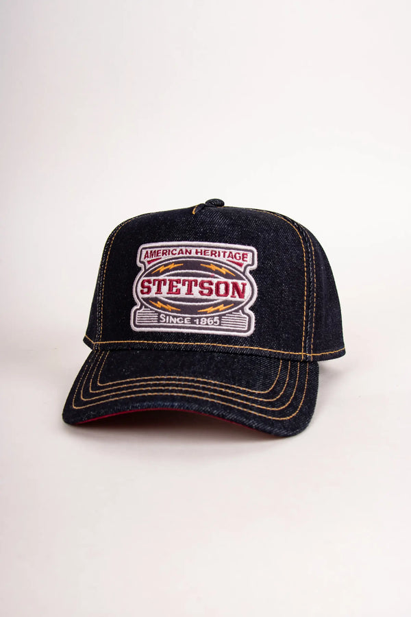 Stetson Casquette Trucker Cap Lightning — Blue Denim