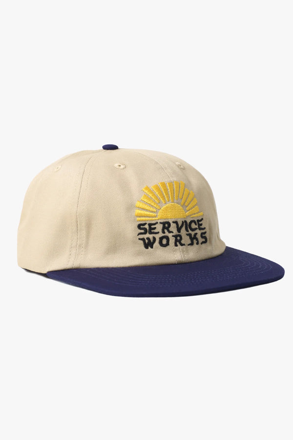 Service Works Casquette Sunnyside Up — Off-White/Navy