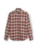 Forêt River Flannel Shirt — Red Navy