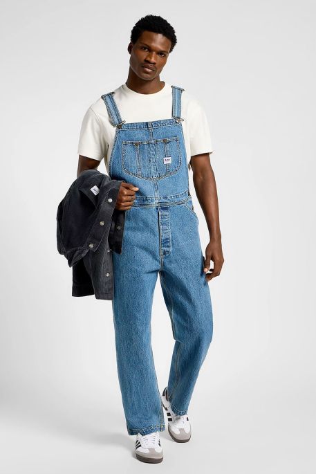 Lee Bib Overall — Mid Wash