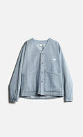 Wooden Cardigan Loco Denim — Righe