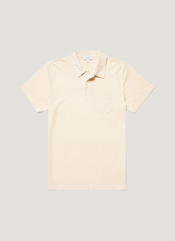 Sunspel Polo Riviera — Undyed