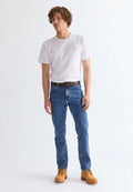 Wrangler Classic Tee — White / Olive / Navy