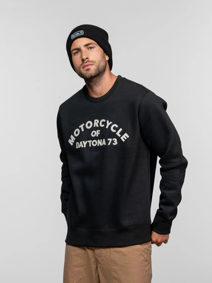 Daytona73 Motorcycle Sweat — Black / Light Grey-DAYTONA73-Industrie