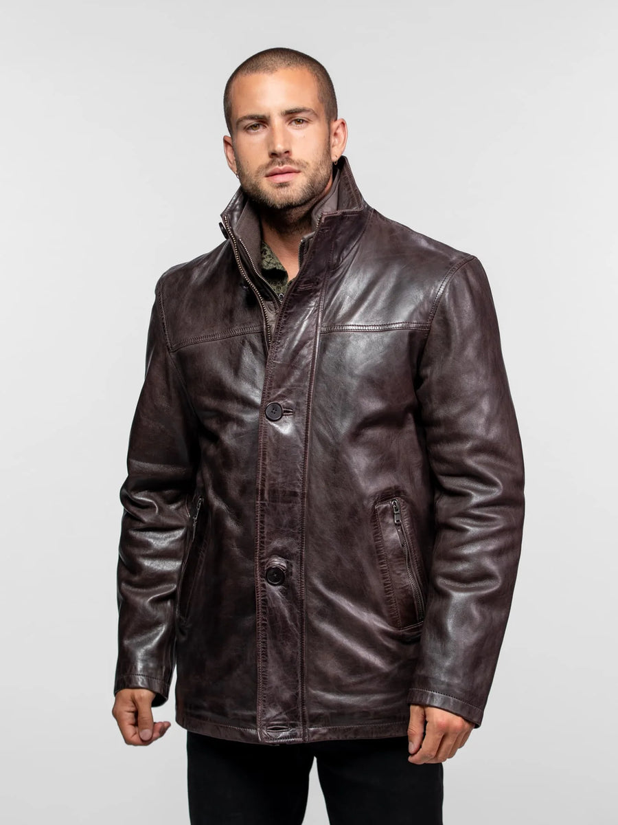 Daytona73 Moose IC Sheep Tiger Jacket — Reddish Brown-DAYTONA73-Industrie