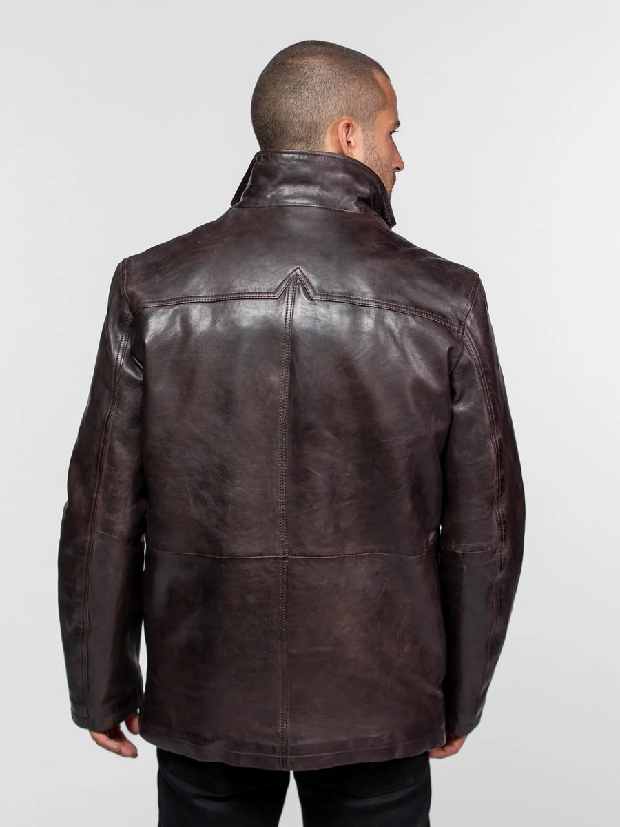 Daytona73 Moose IC Sheep Tiger Jacket — Reddish Brown-DAYTONA73-Industrie