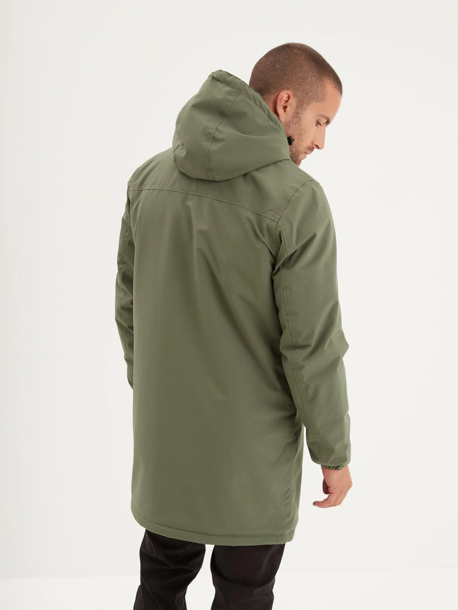 Daytona73 Regen Sherpa Jacket — Khaki Green / Navy-DAYTONA73-Industrie