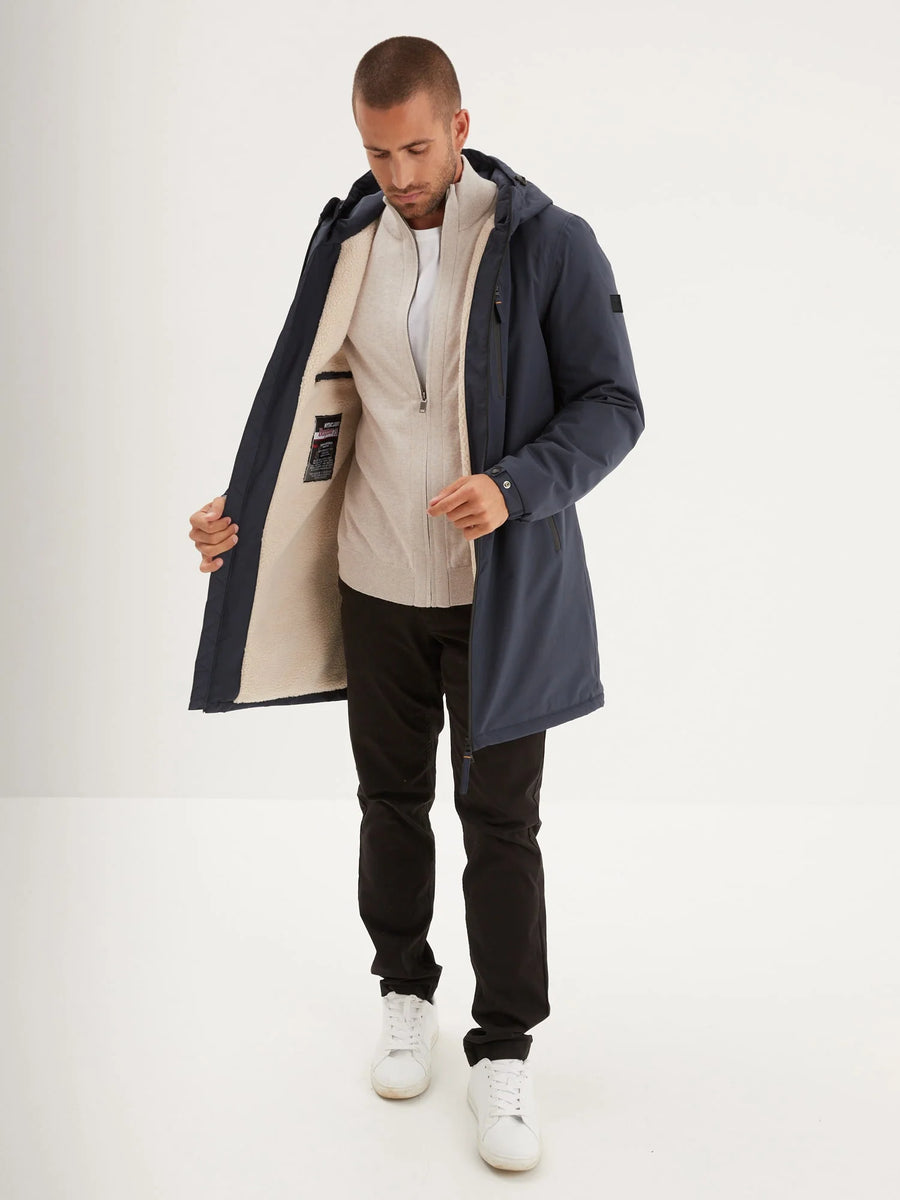 Daytona73 Regen Sherpa Jacket — Khaki Green / Navy-DAYTONA73-Industrie