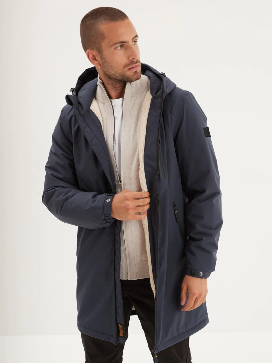 Daytona73 Regen Sherpa Jacket — Khaki Green / Navy-DAYTONA73-Industrie