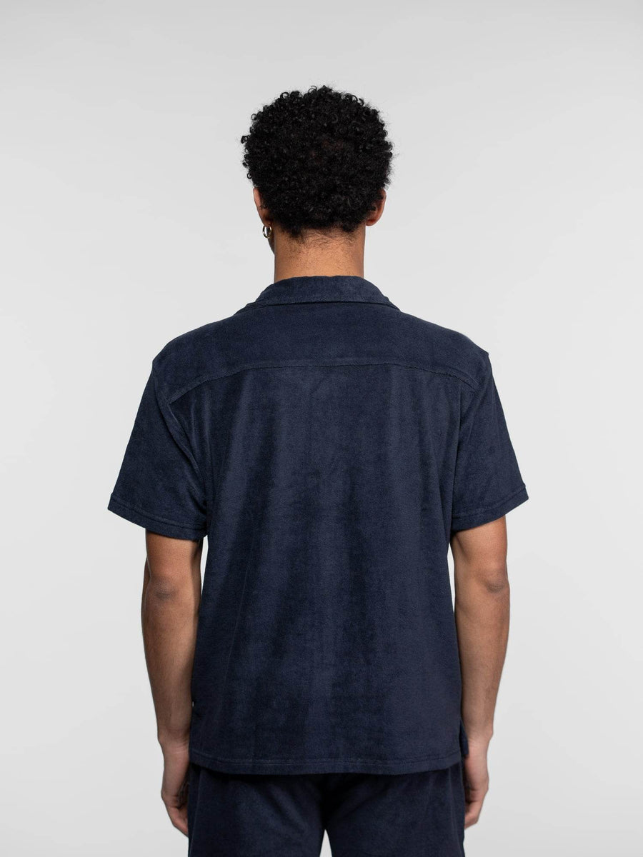 Daytona73 Oxnard Polo Éponge — Corail / Natural / Navy-DAYTONA73-Industrie