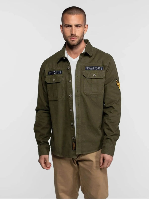 Daytona73 Overshirt Lemoore — Basalt / Light Khaki