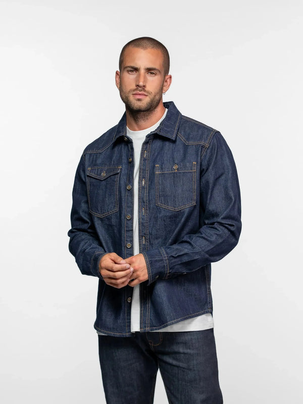 Daytona73 Chemise Pueblo Heavy Denim — Rince Wash