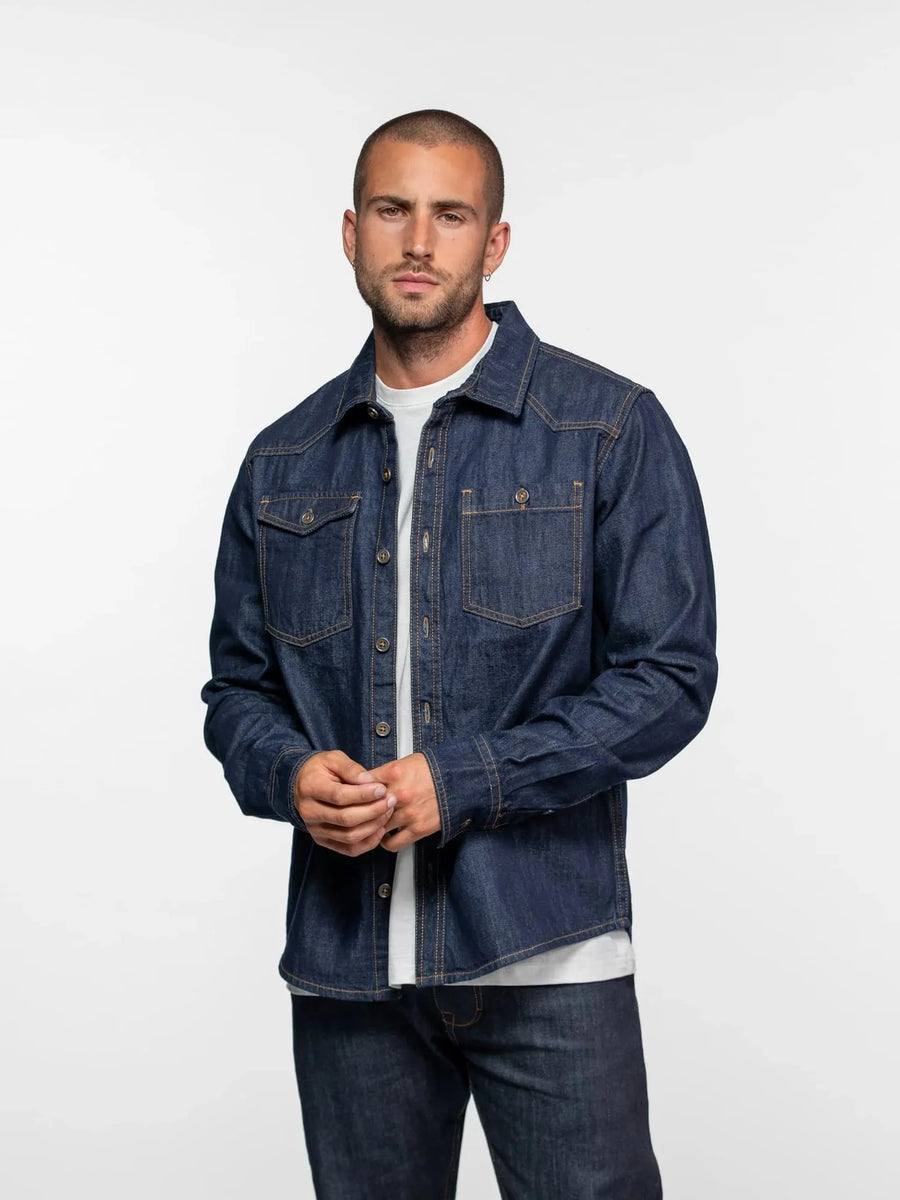 Daytona73 Chemise Pueblo Heavy Denim — Rince Wash