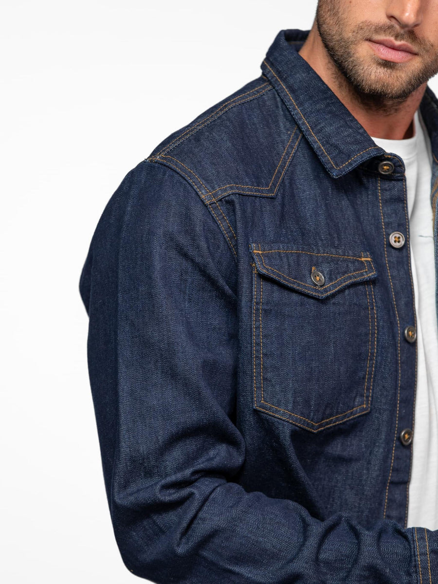 Daytona73 Pueblo Heavy Denim Shirt — Rince Wash-DAYTONA73-Industrie