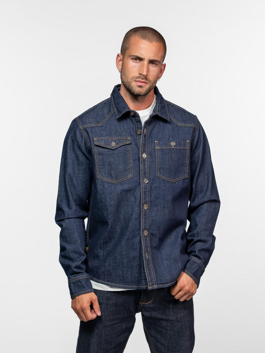 Daytona73 Pueblo Heavy Denim Shirt — Rince Wash-DAYTONA73-Industrie
