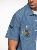 Daytona73 Peyote Chambray Denim Shirt — Medium Blue-DAYTONA73-Industrie