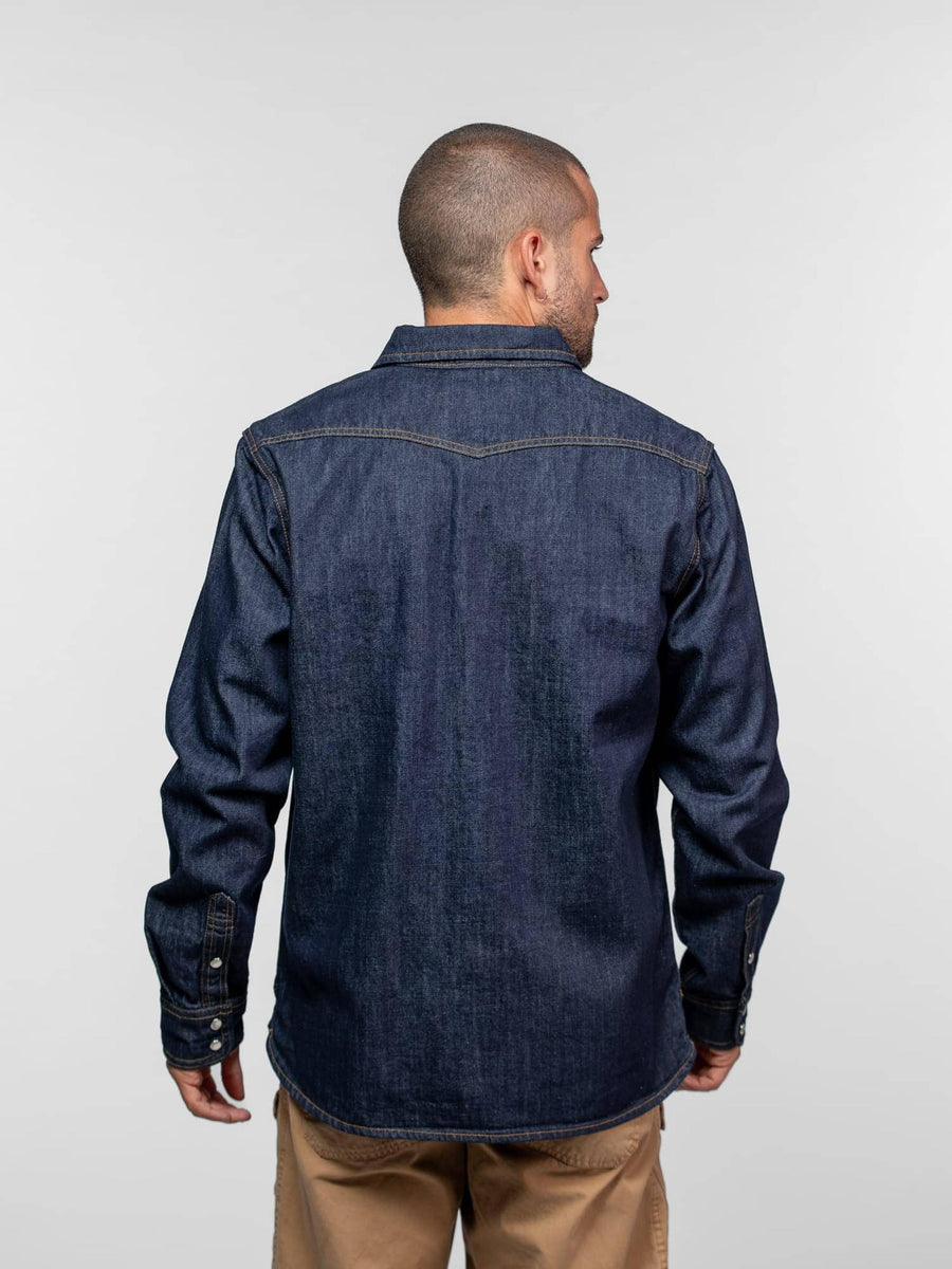 Daytona73 Patrol Denim Shirt — Rince Wash-DAYTONA73-Industrie