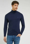 Lee Pull High-Neck Knit — Sky Captain